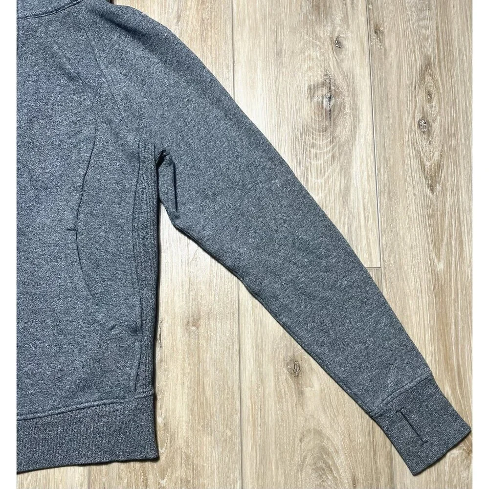 Lululemon Gray Full Zip Up Hoodie Scuba Jacket - Women Size 6 - Picture 7 of 16
